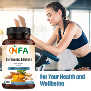 Wholesale Dietary <b>Supplement</b> Turmeric Tablets with Ginger Root Gut the Same Strength in a Small Easy to Swallow Tablets - Product Image 5