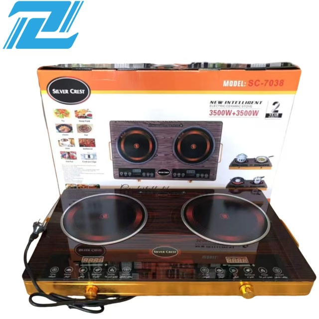 Double-head Double-coil Smart Infrared Electric Stove for Cooking Kitchen Induction Cooker Appliances for Dormitory Commercial