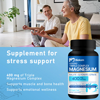 Capsules de magnésium Santé osseuse Soulagement du stress Supplément de magnésium Remède naturel Capsules de supplément minéral