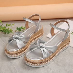 Tendance mode estivale : Sandales plates sexy à plateforme pour femme, bout ouvert, dessus en PU, semelle en caoutchouc, fermeture à bride et boucle - Product Image 2