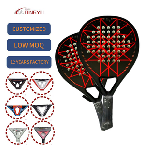Qingyu <span class=keywords><strong>Sport</strong></span> - Juego de Raquetas de Pádel de Fibra de Vidrio de Alta Calidad para Deportes al Aire Libre, Raqueta de Tenis de Pádel Ligera con Núcleo Suave de EVA para Adolescentes - Product Image 1