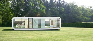La casa contenedora de cabina de manzana prefabricada personalizable inteligente de lujo pequeña y bonita se puede diseñar de acuerdo con las preferencias personales - Product Image 5