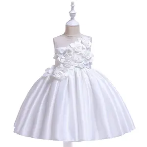 Bambini neonate abbigliamento bambino bambini matrimonio abito da principessa elegante abito da compleanno Tulle abiti da sera da damigella d'onore