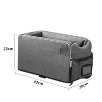 Voiture charter pour animaux de compagnie transportant siège de sécurité pour animaux de compagnie lit de commande central pour petits transporteurs pour animaux de compagnie sac de voyage