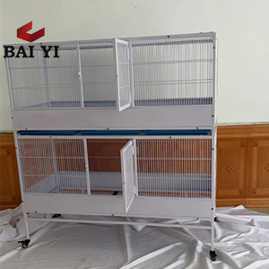 Nouvelle grande cage à oiseaux en métal carrée en acier à faible teneur en carbone avec revêtement en poudre écologique de luxe pour perroquets 93x62x156cm - Product Image 3