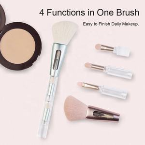 Nuevo set de brochas de maquillaje 4 en 1, regalo promocional, brocha para polvos faciales y colorete, brocha 2 en 1 para sombra de ojos, brocha de maquillaje multiusos - Product Image 2