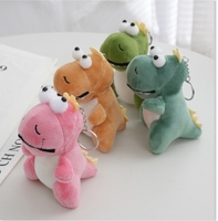 Petites peluches Big Eye dinosaure porte-clés en peluche dragon porte-clés en peluche doux jouets en peluche peluche mini animaux dinosaures