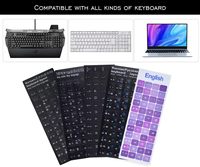 Autocollants de clavier russe lettres de clavier cyrillique autocollants pour ordinateur portable clavier d'ordinateur de bureau