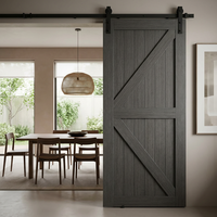 Porte coulissante intérieure en bois massif, écologique, peinte à la laque aqueuse, sur mesure, pour chambre et hôtel, vente en gros