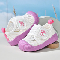 Chaussures de marche respirantes pour tout-petits avec semelle intermédiaire en TPR, anti-collision, antidérapantes, à enfiler, logo personnalisé OEM ODM