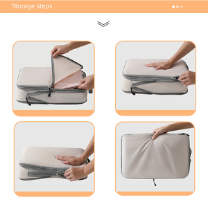3 pacchetti di alta qualità costoso organizzatore di bagagli a compressione per bagagli cubetti di compressione cubetti di viaggio - Product Image 4