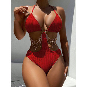 <span class=keywords><strong>Maillot</strong></span> <span class=keywords><strong>de</strong></span> <span class=keywords><strong>bain</strong></span> une pièce brésilien coupe haute, style string, orné <span class=keywords><strong>de</strong></span> diamants, ultra sexy pour femme - Product Image 4