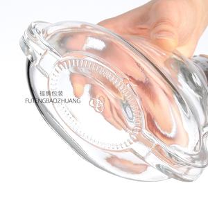 Flacon en verre transparent de 700ml avec bouchon de pulvérisateur à pompe Diffuseur en liège de type scellé pour vin rouge pour <span class=keywords><strong>Cognac</strong></span> Brandy plat XO - Product Image 5