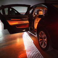 Nouvelle lumière de bienvenue LED décorative pour voiture, projecteur de lumière de nuit, lumière de conduite nocturne, ajustement universel 12V