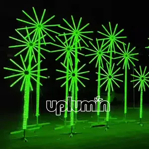 Lumières d'ambiance LED pour paysage Décoration de jardin Feux d'artifice étanches RVB pour l'extérieur