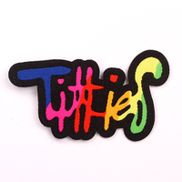 Étiquettes de vêtements tissées avec logo personnalisé, badge en tissu, patch uniforme, patch tissé avec impression UV
