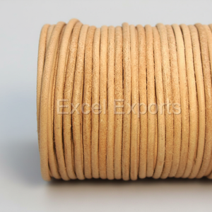 Venta al por mayor 100% Cordones de cuero natural puro 1mm-5mm Materiales trenzados para joyería Artesanía Pulseras y suministros de decoración - Product Image 1