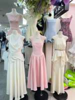 Nouvelle Robe Longue d'Été 2025 pour Femme, Modèle Brodé en Dentelle, Vente en Gros
