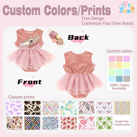 Ensemble barboteuse tutu en tulle avec appliques florales faites main, tenue de fête sans manches et bandeau fleuri assorti pour occasions spéciales