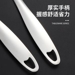 Cuillère passoire à long manche en acier inoxydable épaissi, écumoire à soupe, louche pour fondue, usage domestique et professionnel - Product Image 4