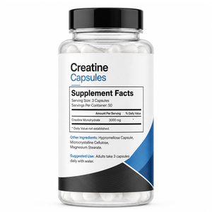 Customized Adult Sports Nutrition Protein Electrolyte 5000mg Pure Hcl Micronized <b>Monohydrate</b> <b>Creatine</b> Capsules Energy Support - Product Image 6