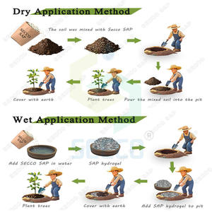 Polyacrylate de <span class=keywords><strong>potassium</strong></span> de qualité agricole super absorbant fabriqué en Chine, pureté 100%, non toxique, certifié ISO, remplace l'eau - Product Image 4