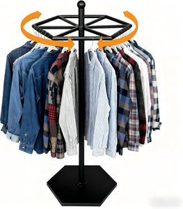 Exhibidor Giratorio Rómbico de Pie, Exhibidor Giratorio para Tienda de <span class=keywords><strong>Ropa</strong></span>, Adecuado para Exhibición en Tiendas de <span class=keywords><strong>Ropa</strong></span> - Product Image 1