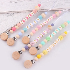 Vendita calda in Silicone per bambini <span class=keywords><strong>ciuccio</strong></span> a catena con catenina per manichetta - Product Image 3