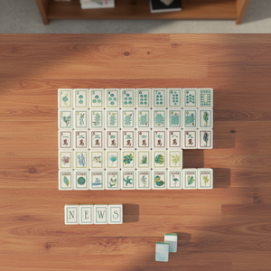 Factory Wholesale 3 Layer 160 Acrylic Engraved <b>Set</b> Luxury American <b>Mahjong</b> Tiles - Product Image 4