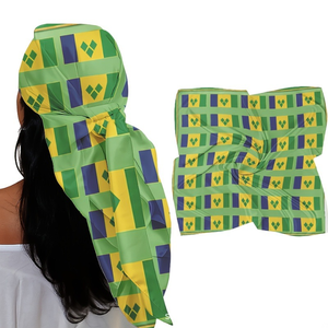 Foulard multifonctionnel décoratif imprimé du drapeau de Saint-<span class=keywords><strong>Vincent</strong></span>-et-les-Grenadines, idéal pour les festivals et les fêtes, bandana pour cheveux - Product Image 1