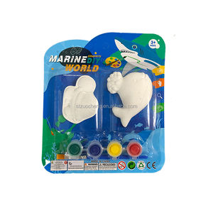 Fai da te educativo shell sea animal decorazione della casa gesso pittura disegno giocattolo per i bambini - Product Image 4