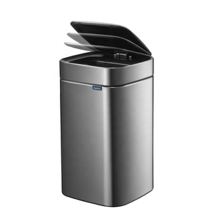 <strong>Silver</strong> Garbage <strong>Bin</strong> Bathroom No Touch 12L Sensor Rubbish <strong>Bin</strong> - Product Image 3