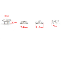 9.5/11 MM boutons pression en métal boutons-pression oeillets vêtements et accessoires boucle Installation moules cuir Rivets meurt