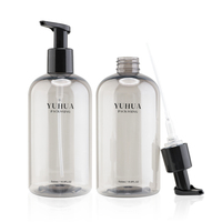 Bouteille Pompe en Plastique Personnalisée 500ml pour Mousse, Bulles, Nettoyant Visage, Savon Liquide, Shampoing, Lotion, Emballage Cosmétique