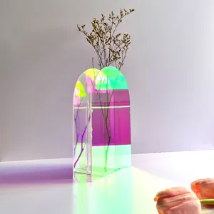 Vaso de flores criativo em acrílico alienígena para decoração de mesa