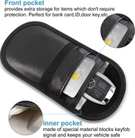 Fibre de carbone RFID antivol rayonnement électromagnétique Signal bloquant la Cage de Faraday clé de voiture Signal blindage sac étui boîte