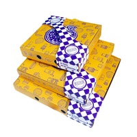 Umweltfreundliche, individuell bedruckte Wellpappkartons, schwarze Papierverpackung, Versand-Pizzakarton