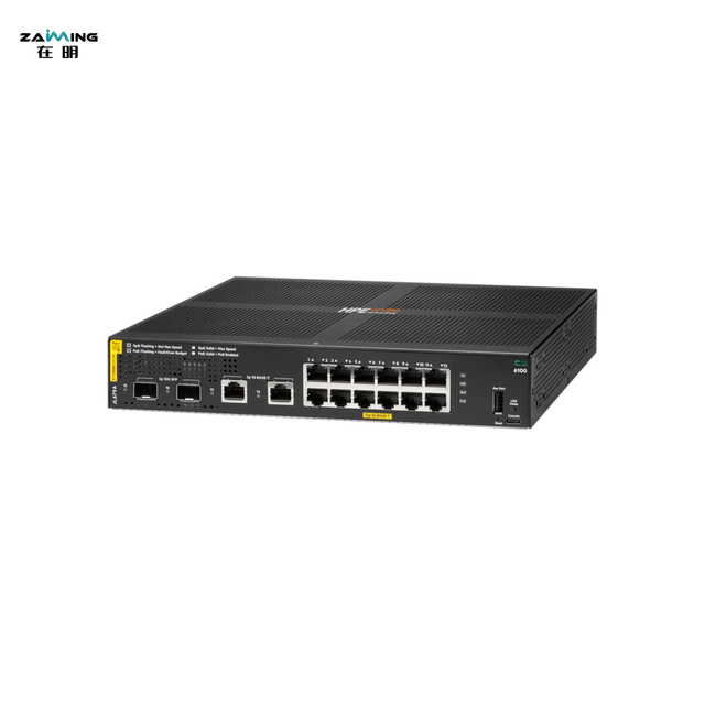 JL679A Aruba CX 6100 12 Port Class4 PoE Gigabit Switch with 2 SFP Plus Uplinks 139W Total Power Enterprise PoE Switch