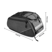 Sac à dos de vélo, sac arrière de vélo de montagne, boîte de rangement étanche de grande capacité pour voyage