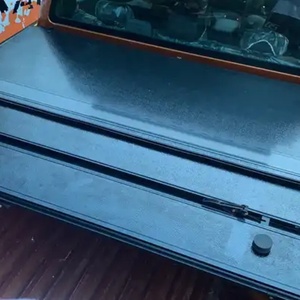 Hot Selling KQD Brand Truck Parts Textured Rear <b>Bed</b> Cover TRI-Hard <b>Folding</b> Truck <b>Bed</b> Tonneau Covers for Isuzu D-Max - Product Image 5