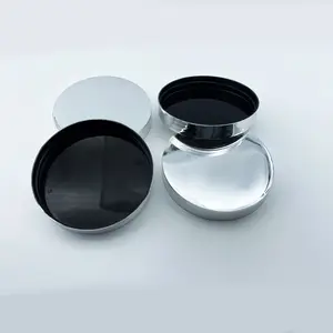 Glossy Electroplating 89/400 Big Cream Lids Cosmetic Using PP Screw Closures Wide Mouth Jar Cap