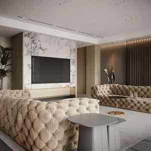 Muebles de gabinete de pared de TV de madera de diseño moderno con Pared de TV para sala de estar o gabinetes personalizados para el hogar - Product Image 2