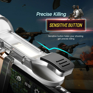 Controle de jogos para celular pubg, controlador de jogos de dispositivos móveis com gatilho, botão <span class=keywords><strong>l1</strong></span> <span class=keywords><strong>r1</strong></span>, alça para pubg/regras de sobrevivência/facas - Product Image 2