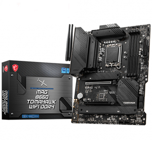 Carte mère <span class=keywords><strong>MSI</strong></span> MAG <span class=keywords><strong>B660</strong></span> TOMAHAWK WIFI DDR4 prend en charge les processeurs Intel de 12e génération prend en charge la mémoire DDR4 jusqu'à 4800+ (OC) MHz - Product Image 1