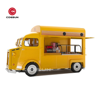 Camion de restauration rapide électrique, chariot de nourriture mobile, remorque, chariot de vente de hot-dogs, chariot de vente de glaces, restaurant mobile personnalisé à grande vitesse, 1600 kg