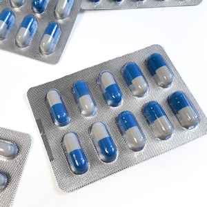 Cápsulas de Suplemento Herbal para la Vitalidad Masculina, Azul y Blanco, Dos Tonos, Paquete de 10 Unidades en Blíster - Product Image 3