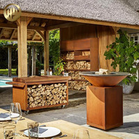 Brasero de jardin en métal pas cher pour brûler du bois, pour usage extérieur