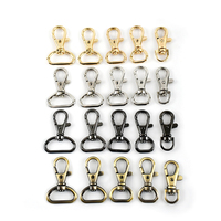 Meetee — fermoirs de sangle en alliage, 10, 13, 16, 20 ou 25mm, pour sac à main, chaîne pivotante, fermoir mousqueton
