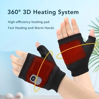 Guantes Calefactables Recargables Personalizables de 3 Modos para Deportes al Aire Libre, Motociclismo, Trabajo en Invierno - Batería Integrada
