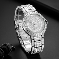 Nouvelle montre haut de gamme - Montre pour homme tendance, entièrement sertie de diamants, style hip-hop
